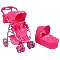 Коляска-трансформер Buggy Boom Amidea розовый/мишки