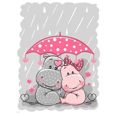 ФРЕЯ Картина по номерам "Счастье под зонтом" 30х40 см (PKZ-2 №15)