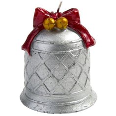 Свеча Феникс Present новогодняя Колокольчик (78336 / 78337) серебряный