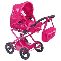 Коляска-трансформер Buggy Boom Infinia (8459) розовый/сердечки