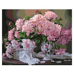 ФРЕЯ Картина по номерам "Пионовый букет" 40 х 50 см (PNB/R1 №79)