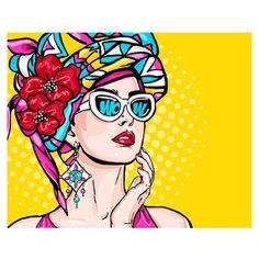 ФРЕЯ Картина по номерам "Стильная штучка. Поп-арт" 50*40 см (PNB/R1 №140)