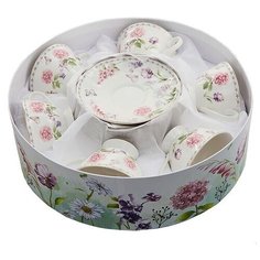 Чайный сервиз Rosario Диана, 6 персон, 12 предм., белый