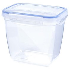 Dunya Plastik Контейнер 30331 0.825 л, 9.6x13.1 см, прозрачный/голубой