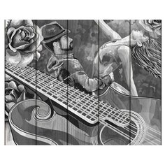 Flamingo Набор для рисования по номерам по дереву Фламенко