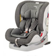 Автокресло группа 0/1/2/3 (до 36 кг) Liko Baby Sprinter Isofit (Isofix), серый/лен