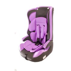 Автокресло группа 1/2/3 (9-36 кг) Мишутка LB 513RF, 38 lilac/black dot