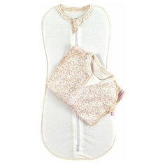 Многоразовые пеленки СуперМаМкет на молнии 3-5 мес. комплект 2 шт. огурчики/бежевый