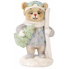 Фигурка Феникс Present Стеганный медведь 8 см голубой