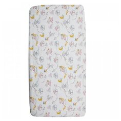 Amarobaby простыня на резинке Мышата в облаках 125х75х12 см белый