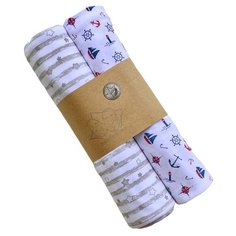 Многоразовые пеленки Пеленкино трикотаж 90х100 детки-конфетки серый 2 шт.