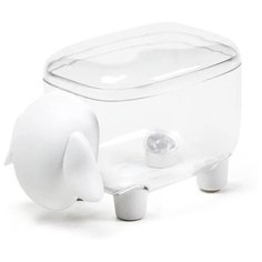 Qualy Контейнер для мелочей Sheepshape 8.4 x 7.7 x 12.7 см белый/прозрачный