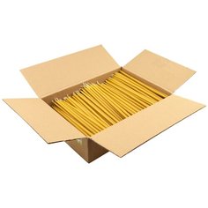 Свеча церковная 20% воск, конусная, высота: 17 см, диаметр: 6 мм, вес: 2000 г, 500 шт., цвет: желтый СИМВОЛИК