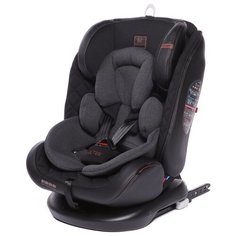 Автокресло группа 0/1/2/3 (до 36 кг) Babycare Shelter Isofix, эко-черный / серый хлопок