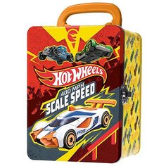 Кейс Mattel Hot Wheels для хранения 18 машинок красный/желтый