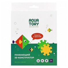 Игрушка для ванной Aquatory Плавающий 3D-конструктор, 32 элемента (22895) разноцветный