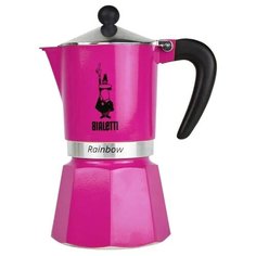 Гейзерная кофеварка Bialetti Rainbow (6 чашек), fucsia