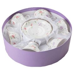 Чайный сервиз Beatrix Флориана МГ003P/6, 6 персон, 12 предм., белый