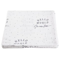 Многоразовые пеленки Firstday муслин 120х120 Hello world 1 шт.