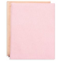 Пеленки для новорожденных фланелевые "Тональность", (2 шт) розовый/персик Чудо Чадо