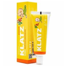 Зубная паста Klatz BABY от 0 до 4 лет ВЕСЕЛЫЙ ШИПОВНИК без фтора 40 мл