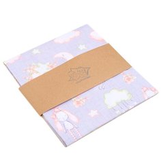 Многоразовые пеленки Пеленкино ситец 85х90 зайчики на розовом