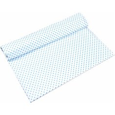 Пеленка ситцевая Amarobaby Emotion Горошек синий