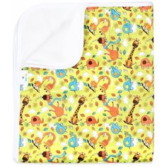 Впитывающая непромокаемая пеленка для сухого сна GlorYes! Жирафы 80х68 см