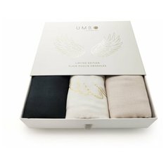 Муслиновые пеленки UMBO из гладкого муслина, 120х120 см, 3 шт., ПОДАРОЧНЫЙ НАБОР, 70% бамбук, 30% органический хлопок