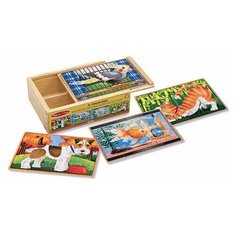 Деревянные пазлы "Домашние животные" Melissa & Doug