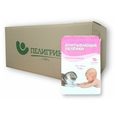 Одноразовые пеленки Пелигрин на недельку 60х40 см. 7 шт х 30 упаковок