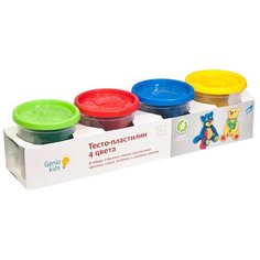 Набор для творчества "Тесто-пластилин", 4 цвета Genio Kids