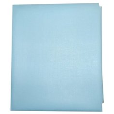 Наматрасник непромокаемый Папитто на резинке (цвет: голубой, ПВХ, 120x60 см)