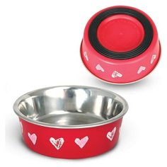 Миска для животных Triol "Сердца", 250 мл