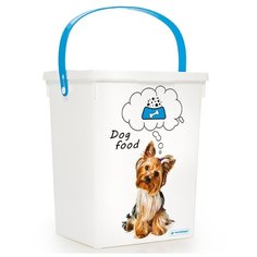 Контейнер для корма животных "Собаки", 8,5 литра Полимербыт