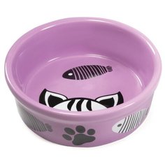 Миска керамическая для кошек Triol "Котофей", 250 мл
