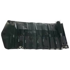 Набор расчесок "Dewal" в черном чехле, цвет: черный, 8 предметов