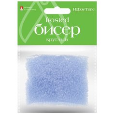 Бисер круглый "Frosted", 2 мм, 60 грамм, цвет нежно-голубой, №18 Альт