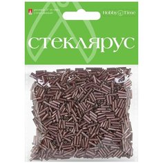 Стеклярус металлизированный, 6 мм, 60 грамм (лавандовый №14) Альт