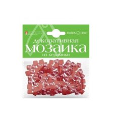 Мозаика декоративная из керамики, цвет: красный, 100 штук Альт
