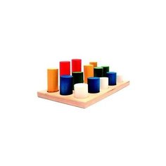 Развивающая игрушка "Цилиндры", 3 ряда, 15 деталей Rn Toys