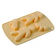 Форма для выпечки силиконовая "Прогулка", 21x13x2 см (4 ячейки) Regent Inox