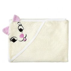 Twinklbaby Полотенце с капюшоном Fun Dry Кошки банное 80х100 см бежевый/розовый