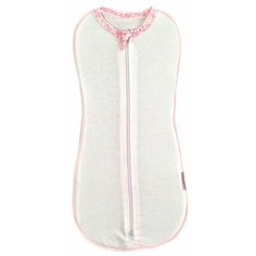 Многоразовые пеленки СуперМаМкет на молнии 1-3 мес. молоко/розовый 1 шт.