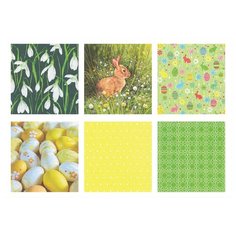 Салфетки бумажные для декупажа "Love2art. Весенний зайчик", набор №1218-15, 12 штук (арт. SDD)