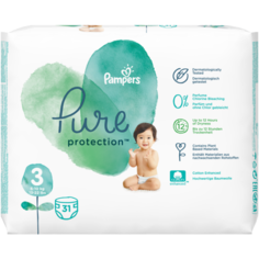 Pampers подгузники Pure Protection 3 (6-10 кг), 31 шт.