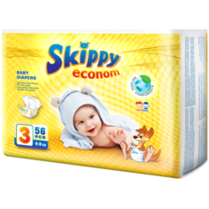 Skippy подгузники Econom 3 (4-9 кг), 56 шт.
