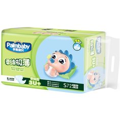 Palmbaby подгузники Ультратонкие S (3-7 кг), 72 шт.