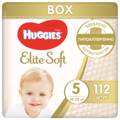 Huggies подгузники Elite Soft 5 (12-22 кг), 112 шт.