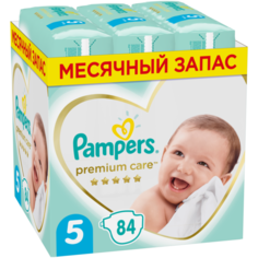Pampers подгузники Premium Care 5 (11+ кг), 84 шт.